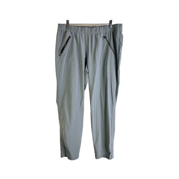 Athleta Pants - Athleta Aspire Pull On Zip Pocket Ankle Pants Joggers Gray